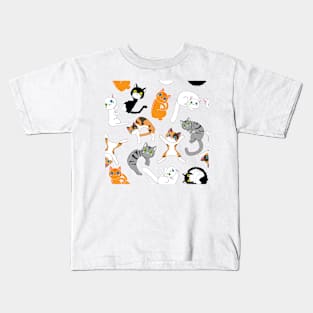 Cartoon pattern cat Kids T-Shirt